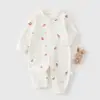 Macacão de Bebê para Primavera e Outono, Macacão de Algodão de Manga Longa, Roupa para Bebê ao Ar Livre, Roupas para Bebês de Poucos Meses