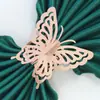 Venta directa transfronteriza hebilla de toalla mariposa mágica espejo anillo de servilleta decorativo de restaurante anillo de papel imitación metal fábrica venta al por mayor