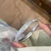 Pieza de plata 999.9 método antiguo esmalte Xiangyun abierto chino sólido encanto tradicional chino pulsera de plata de ley venta al por mayor