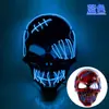 Máscara de Pirata Cicatrizada y Tuerta Más Vendida Transfronteriza con Sangre Horror Luz Fría Máscara de Halloween Máscara Luminosa