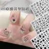 Adesivos de Arte para Unhas Desenho Animado Estilo Garota Popular Doce Legal Fofo Kitty Preto Branco Estilo Graffiti Cachorrinho Cacheado Decalque de Unha