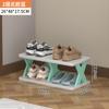 Sapateira Doméstica Rack de Armazenamento para Entrada Interior Pequeno Estreito Multicamadas Simples Armário de Sapatos para Dormitório de Estudantes Economizador de Espaço