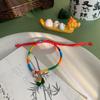 2026 Festival do Barco-Dragão Pulseira de Corda Colorida Bênção Feita à Mão para Adultos, Crianças e Bebês, Pulseira de Sachê de Zongzi, Corda Vermelha, Novo