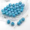 Accesorios de Abalorios DIY Joyería Plástico Cuentas Rayadas Giratorias con Pedrería Materiales para Cadena de Teléfono Acrílico Colorido