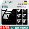 Enchufe de 13A versión Hong Kong panel de interruptores USB Macao acrílico espejo estándar británico Malasia enchufe dúplex al por mayor