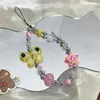 Venta al por mayor del fabricante Nuevo modelo Gato Kt Lazo Cadena para teléfono Colgante de cadena para teléfono con cuentas hecho a mano Decoración para niñas
