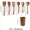 Espátula Pequeña de Madera de Acacia, Espátula de Madera para Sartén Antiadherente, Cuchara Sopera de Madera con Mango Largo, Cuchara Pequeña de Madera para Arroz, Juego de Espumadera para Fideos de Madera de Teca