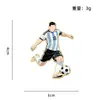 Broche Estrella de Fútbol 2026 Personaje Atleta Dibujos Animados Lindos Souvenir Coleccionable Regalo Pequeño Insignia de Metal