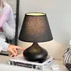 Lámpara de mesita de noche minimalista, lámpara decorativa creativa y cálida estilo nórdico, sensible al tacto, regulable, para uso en dormitorio, marco de hierro