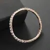Pulsera elástica de 4 mm de una sola fila con cadena de garra, cadena de tenis de diamantes completa, comercio exterior, diamante caliente, cristal, pulsera para mujer, outlet de fábrica