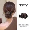 Pinza de plátano voluminizadora grande, pinza vertical, pinza para el pelo de lunares de moda coreana para mujer, accesorio para el pelo de lujo ligero de alta gama