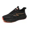 Dropshipping Internacional Novos Sapatos Masculinos Tênis Casuais Esportivos Malha Preta Tênis Casuais Esportivos para Corrida Respiráveis Confortáveis