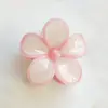 Cor Gelatina Estilo Férias na Praia de Alta Qualidade Flor de Ovo Presilha Texturizada Versátil Presilha para Rabo de Cavalo Meio Preso Presilha Tubarão Acessórios de Cabelo