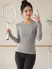 Camisetas Deportivas Populares Cuidadosamente Seleccionadas, Ropa de Yoga, Tops de Manga Larga de Secado Rápido para Correr y Fitness en Casa, Tops de Entrenamiento de Baile para Mujer
