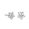 Pendientes de Flor de Huevo de Plata de Ley S999 para Mujer Moda Simple Elegante 2025 Nuevos para Estudiantes Agujeros en las Orejas Pendientes de Plata para el Pie