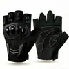 Guantes de Motocicleta Medio Dedo Guantes de Motocicleta de Dedo Completo Protección de Nudillos para Exterior Antideslizantes Resistentes al Desgaste Guantes de Equitación de Caparazón Duro