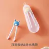 Palillos de dibujos animados portátiles para niños, palillos de aprendizaje Boca de Tigre, palillos de entrenamiento, vajilla para alimentar suplementos alimenticios para bebés, ventas directas de fábrica