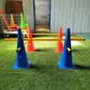 Cono Marcador de 32 cm Obstáculo Entrenamiento de Fútbol Valla Multifuncional Barrera de Agilidad Altura Ajustable Lanqi