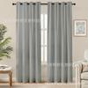 Atacado comércio transfronteiriço de cor sólida semi-sombreamento cortinas perfuradas ilhós Sudeste Asiático Europa América do Norte mercado cortinas lisas