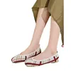 Comércio Exterior Transfronteiriço 2024 Tamanho Grande Cabeça Quadrada Leve Raso Fundo Plano Respirável Macio Fundo Tênis Casual Slip-on Tecido Flyknit