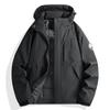Chaqueta con Capucha Abrigo de Algodón para Mujer 2025 Nuevo Otoño Primavera Otoño Abrigo de Algodón Acolchado Pequeño Chaqueta Morada Engrosada