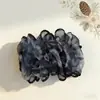 Goma para el pelo de satén Pinza de pinza Francesa Simple Color Sólido Pinza versátil Pinza de tiburón grande Pinza para moño
