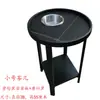 Accesorios para Máquina de Mahjong, Mesa Pequeña de Té para Salas de Juegos, Mesa Lateral de Recepción de Hotel, Estante de Té de Vidrio Templado para Restaurantes, Antiescaldante