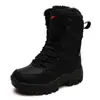 Botas de senderismo al aire libre de primavera para hombres y mujeres, botas de nieve de suela gruesa, zapatos casuales de caña alta con forro polar, zapatillas deportivas