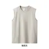 Chaleco de Algodón sin Mangas de Verano al por Mayor En Stock Popular Nuevo Deportivo Fitness Transpirable Camiseta Interior para Hombres y Mujeres