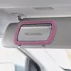 Clip para parasol de coche con espejo de maquillaje, espejo de tocador para coche con adornos de diamantes, espejo de retoque adicional para el lado del pasajero del coche