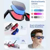 Óculos Inteligentes Eletrocrômicos G60 com Escurecimento por Toque, Tradução por IA, Chamadas Bluetooth, Redução de Ruído com Microfone Duplo e Óculos de Sol Esportivos