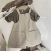 Macacão infantil 2026 verão estilo coreano novo modelo para meninos e meninas, versátil, fofo, estiloso e moderno, shorts para bebês e crianças pequenas