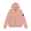 Cardigan con cremallera de manga alta gama STONE 20SS STONE Americano Moderno High Street Sudadera Chaqueta de Pareja para Hombre Algodón Puro de Isla