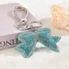 Llavero de Diamantes Calientes con Nuevo Lazo Transfronterizo, Colgante de Bolso de Moda Ins, Accesorios de Cadena para Teléfono Móvil de Dama