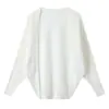 2026 Verano Nuevo Estilo Cárdigan Malla Camisa de Aire Acondicionado para Mujer Mangas Murciélago Chal Abrigo Cárdigan Top de Punto Fino