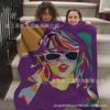 Cross-border venda quente cantor Taylor cobertor Swift 1989 flanela cobertor amantes da música presente cobertor