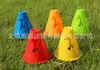 Señal de Entrenamiento de Fútbol Cubo Obstáculo Bloqueo de Carretera Señal de Patinaje sobre Ruedas 18cm 23cm Tubo de Helado Equipo de Entrenamiento