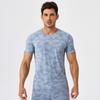 Camiseta Deportiva de Manga Corta Holgada para Hombre, Fresca, Transpirable, para Correr al Aire Libre, Ocio, Entrenamiento Físico, Secado Rápido 51231