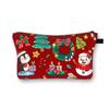Bolsas de Navidad Nueva Bolsa de Cosméticos Navideña para Niños Bolsa de Tocador de Dibujos Animados Bolsa de Almacenamiento Estampada