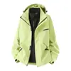 Chaqueta de Montañismo 3 en 1 Personalizable con Logo Transfronterizo Unisex con Capucha de Grafeno Impermeable para Exteriores