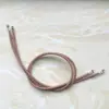 Hebilla de Hierro de 2 mm Cuerda Elástica para Mascarilla Cuerda Elástica Cuerda Elástica Hebilla Metálica Cordón con Púa Bolsa de Archivo Cuerda para Encuadernación de Libros de Hojas Sueltas