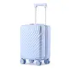 Maleta de mano de 16 pulgadas 302040 de Spring Airlines para mujer, maleta de viaje pequeña con ruedas desmontables y candado de combinación