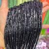 1X2mm espaçador quadrado preto natural turquesa em pó pressionado DIY junta de jóias