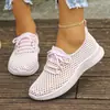 Zapatillas de correr de malla transfronterizas europeas y americanas para mujer, zapatos de primavera, planos versátiles, suela blanda, casual, nuevos estilos, venta al por mayor, tallas grandes