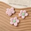 Tela Coreana Dulce y Linda Femenina Corazón Rellena de Algodón Flores de Cinco Pétalos DIY Hecho a Mano Accesorios para el Cabello de Niños Zapatos y Calcetines Accesorios de Ropa