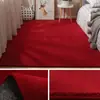 Tapete de Cashmere Sintético Fofo Cobertura Total Tatami Tapete de Chão Tapete de Quarto ao Lado da Cama Uso Doméstico Espessado Super Macio Tapete para Mesa de Centro de Sala de Estar