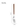 Conjunto de Faca, Garfo e Colher em Aço Inoxidável 304 Estilo Japonês e Coreano com Cabo de Madeira Sintética, Faca e Garfo Estilo Ocidental, Colher de Café, Conjunto para Presente, Colher de Sobremesa