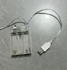 Linterna 5 3 2 transparente caja de batería 8 funciones USB control remoto impermeable caja de batería caja de batería de botón 2032