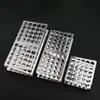 Estante para tubos de ensayo de acero inoxidable 304, estante en forma de Z, diámetro del orificio 15 mm, 17 mm, estante para tubos de ensayo de 25 orificios, 50 orificios