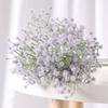 Aliento de Bebé Simulado Decoración de Boda Nupcial Ramo Individual de Plástico Sostenido a Mano Tacto de PU Muebles para el Hogar Flores Artificiales Decorativas